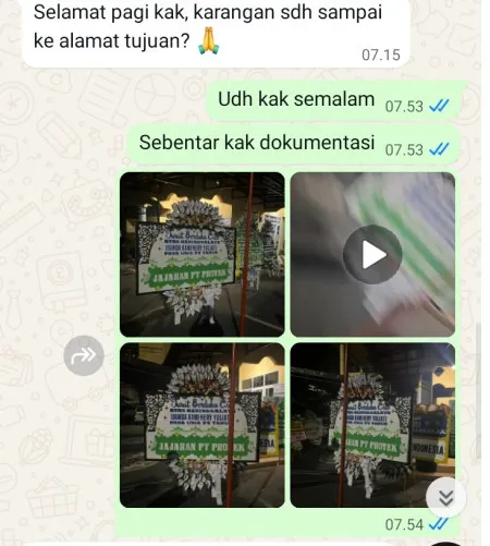 Pengiriman Papan Bunga Selamat Kalimiru Bayan