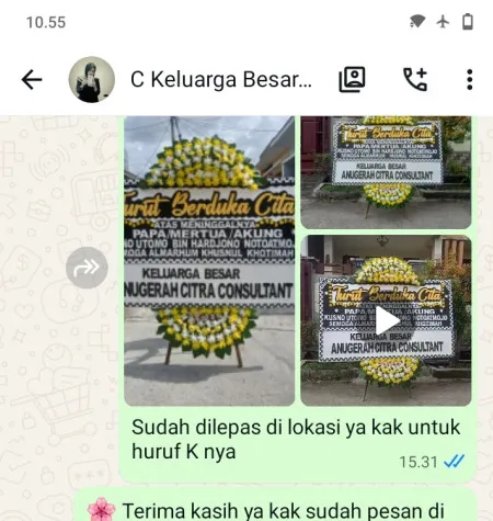 Pengiriman Papan Bunga Duka Kalimiru Bayan